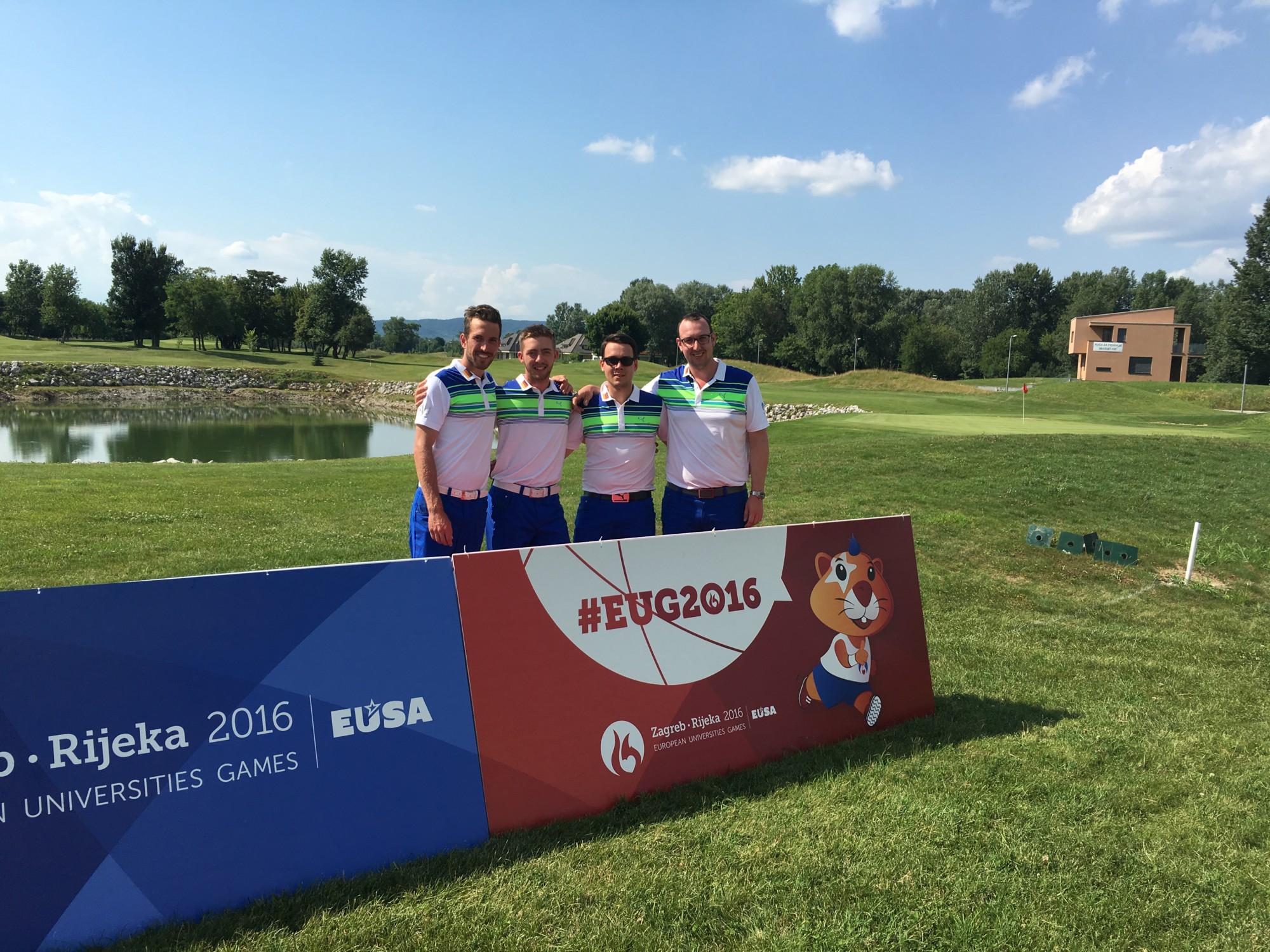 v.l.n.r.: Alexander Elsner; Marc-André Gehr; Julian Frey und Kapitän Udo Volland